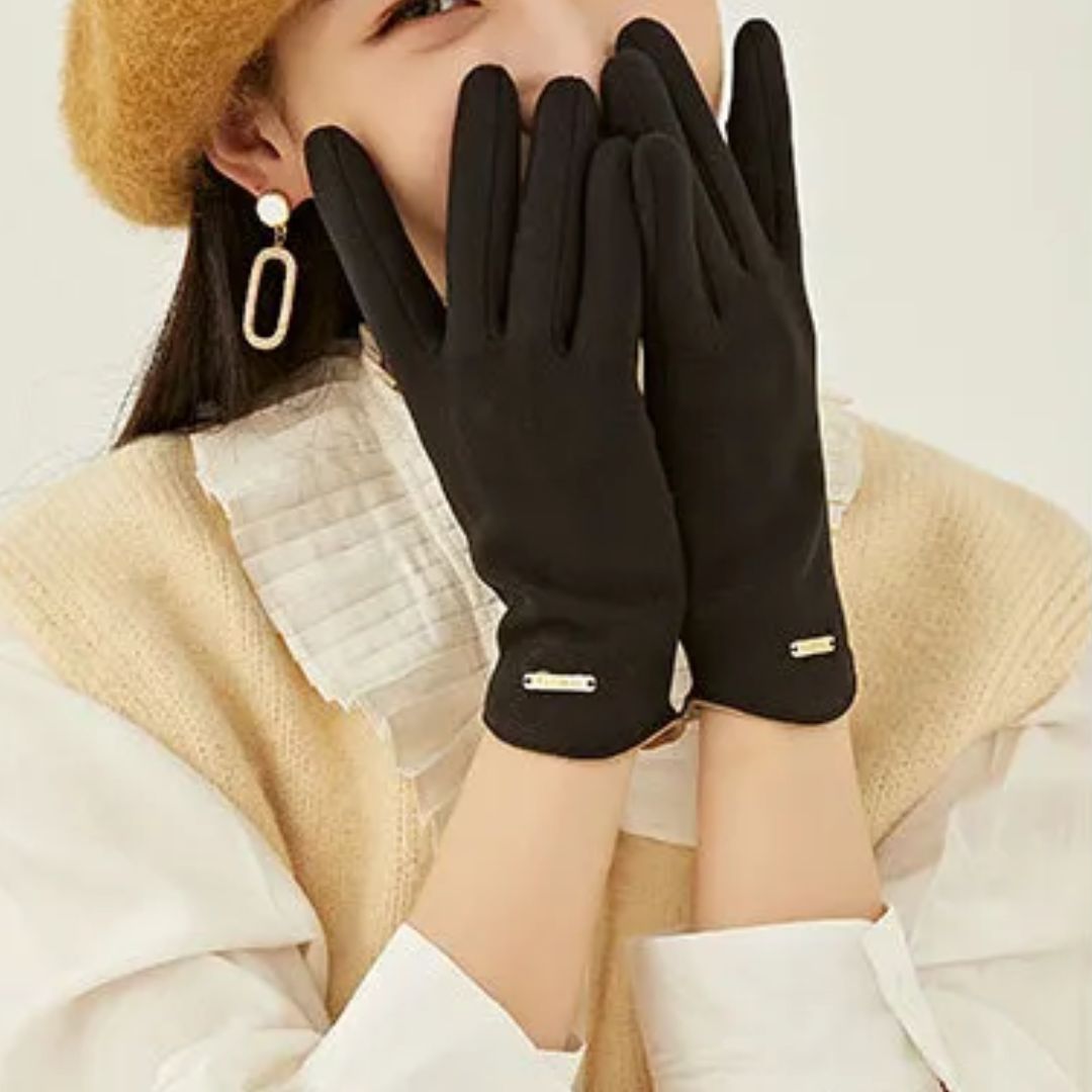 Classic and Versatile Suede Gloves