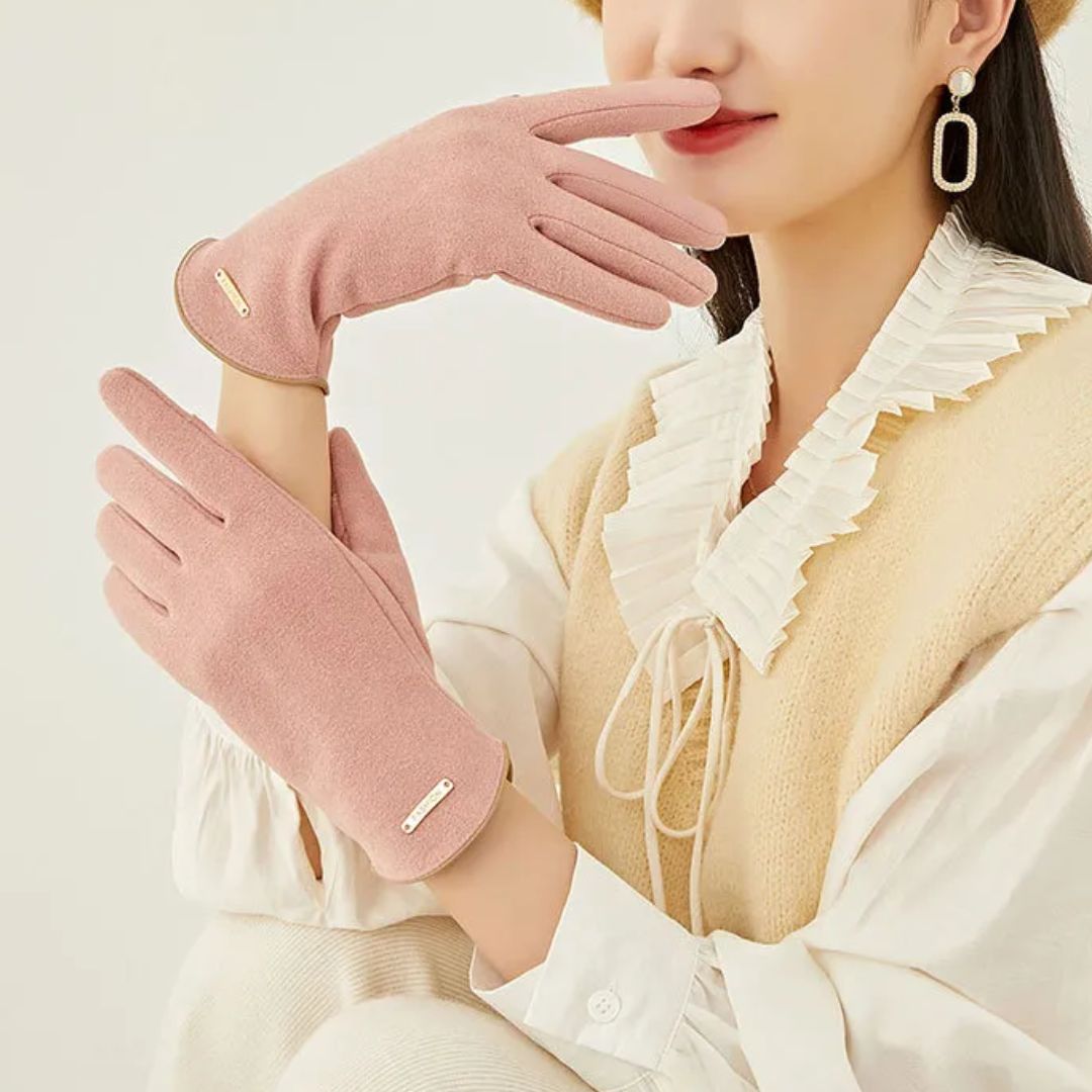 Classic and Versatile Suede Gloves