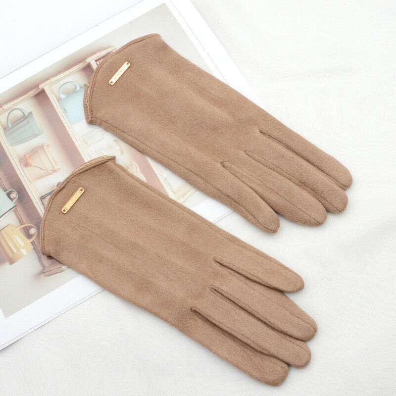 Classic and Versatile Suede Gloves