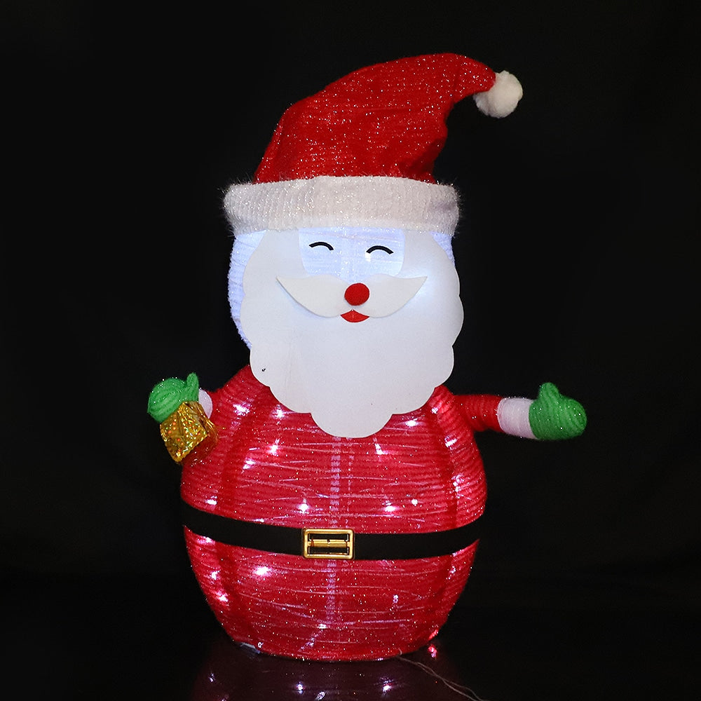 Skladací Santa Claus s časovačom - výška 70 cm