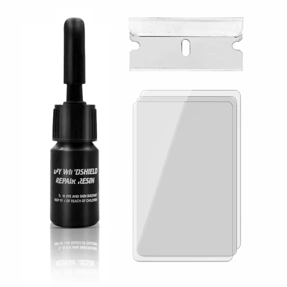 Complete Windshield Repair Kit Without Cracks Solution for Damaged Glass