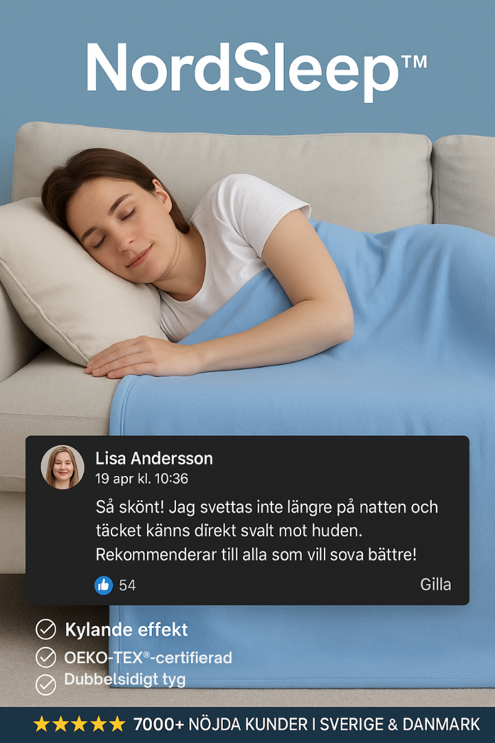 Cooling Blanket with Japanese Arc-Chill Technology & Soft Bamboo – NordSleep™ Premium 150×200 cm