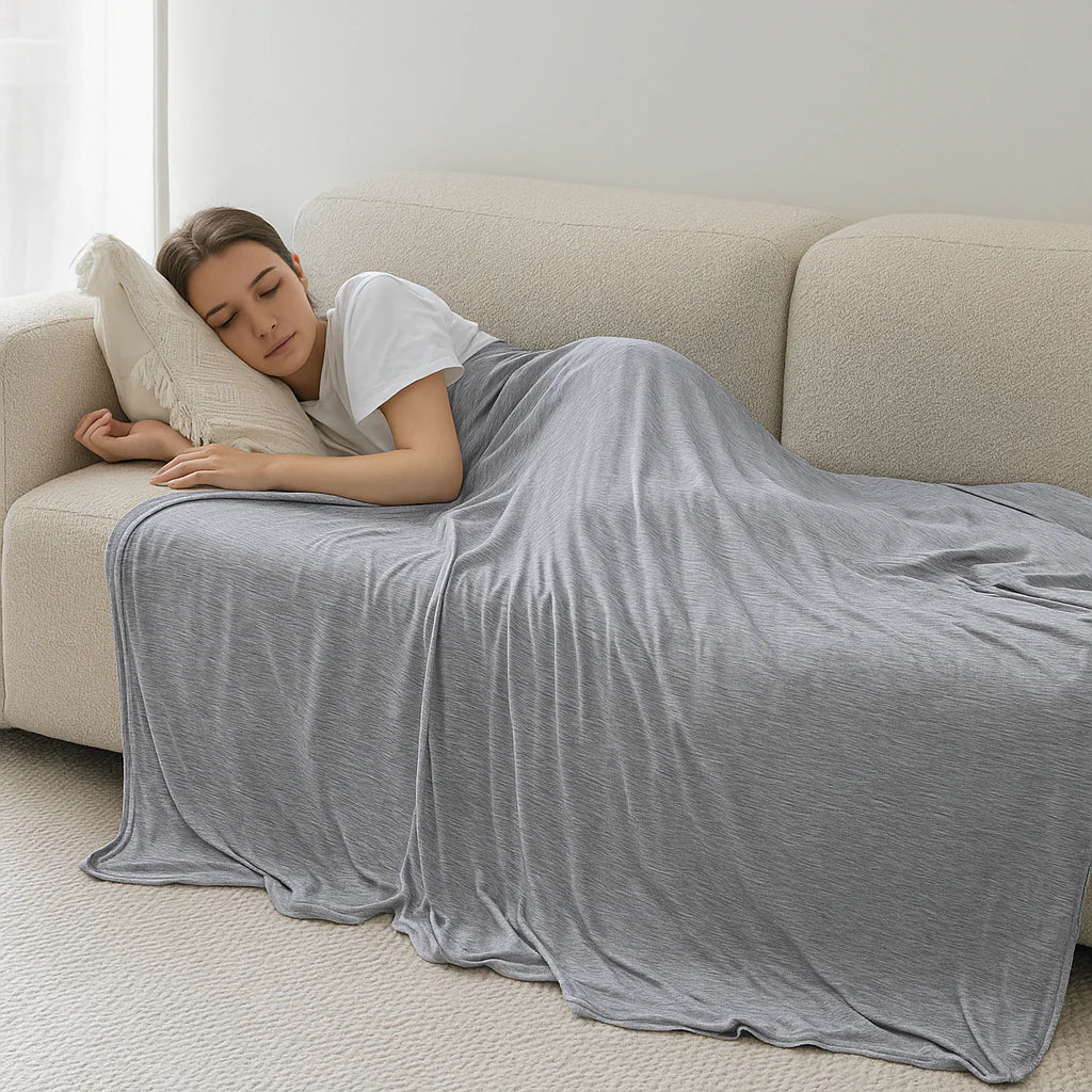 Cooling Blanket with Japanese Arc-Chill Technology & Soft Bamboo – NordSleep™ Premium 150×200 cm