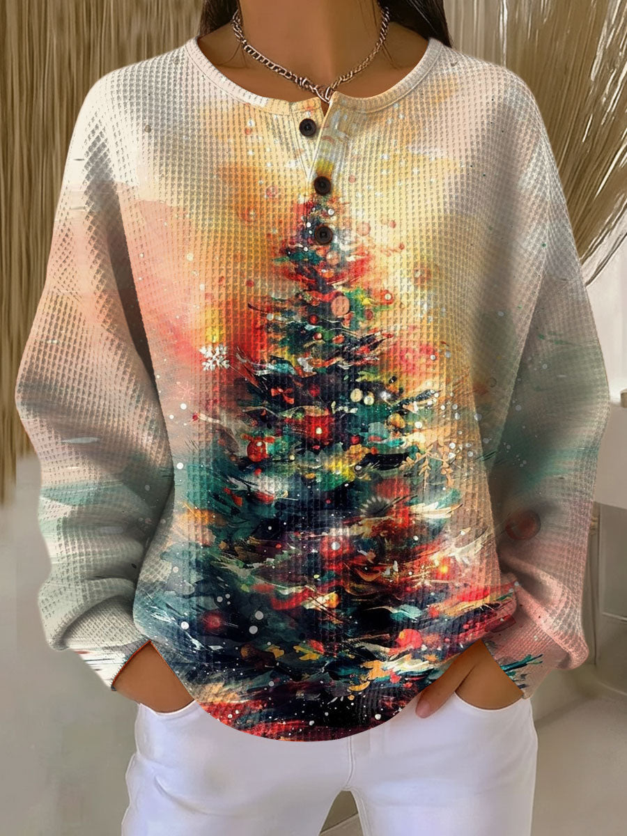 Hyggelig julesweater med juletræ