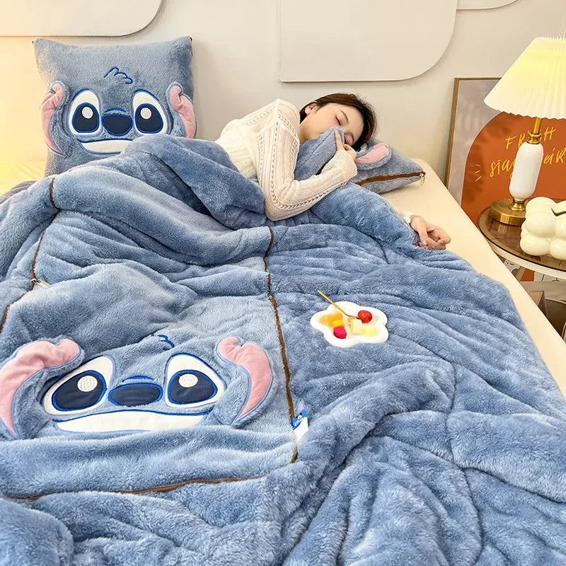 Cuddly Soft Blanket and Cushion Set - For Warmth and Coziness