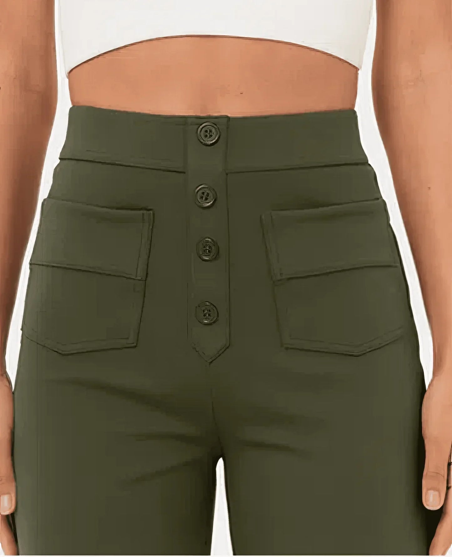 Curved Compass | Autumn High-Waisted Trousers