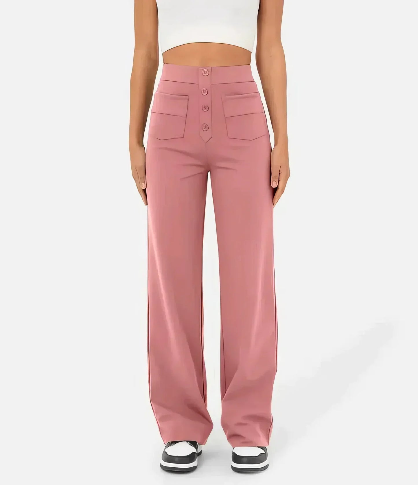 Curved Compass | Autumn High-Waisted Trousers
