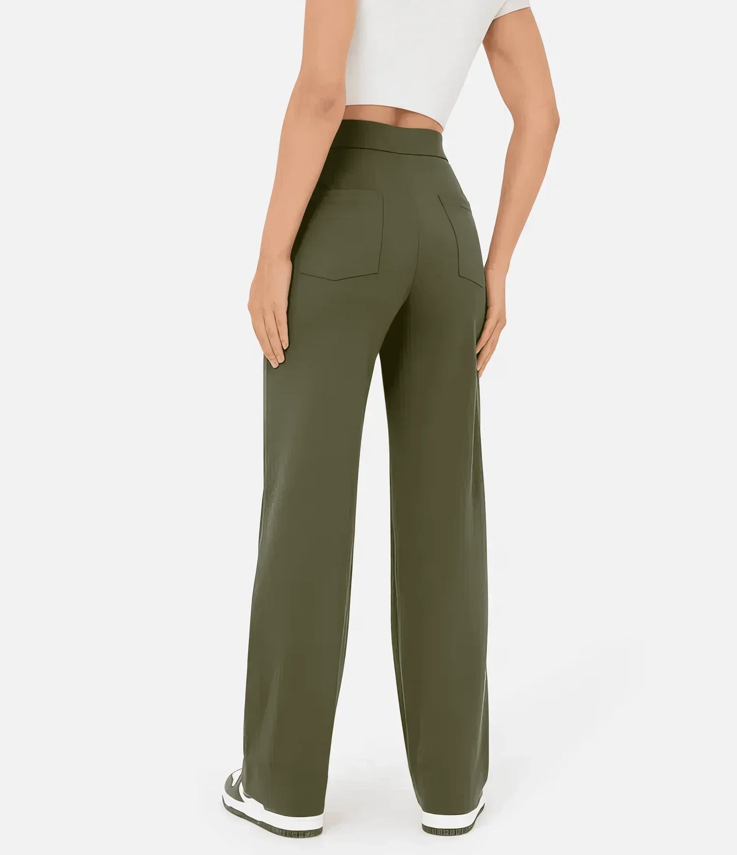 Curved Compass | Autumn High-Waisted Trousers