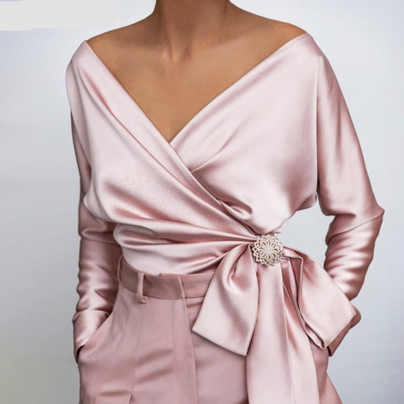 Davina | silk blouse for women | Luxurious, elegant & versatile | Autumn Collection