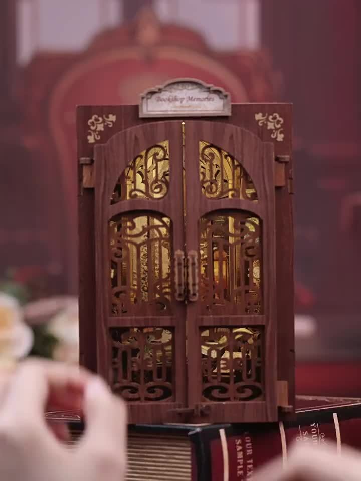 DIY Miniature Owl Bookstore – 3D Wood Kit with Lighting for Creative Decoration