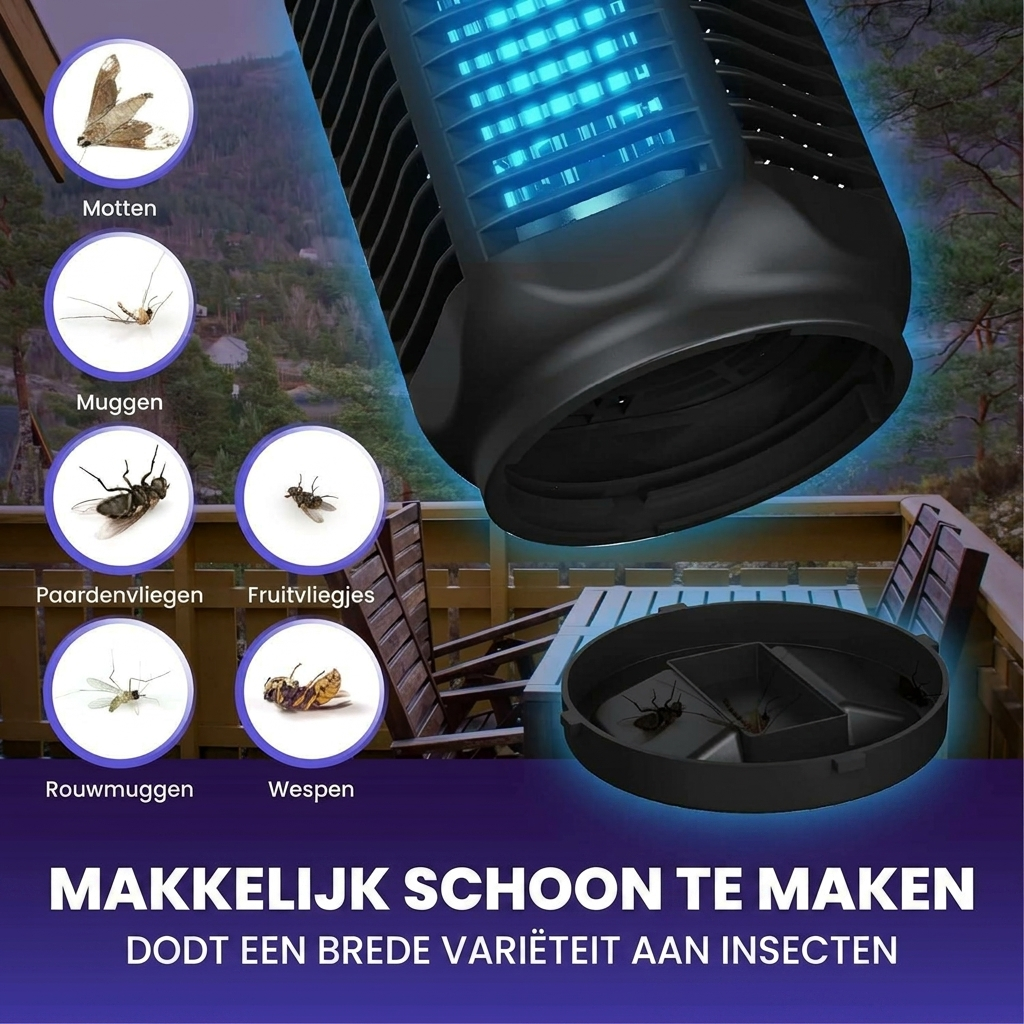 Electric Insect Killer with 20W UV Light and 4200V Voltage, IPX4 Waterproof