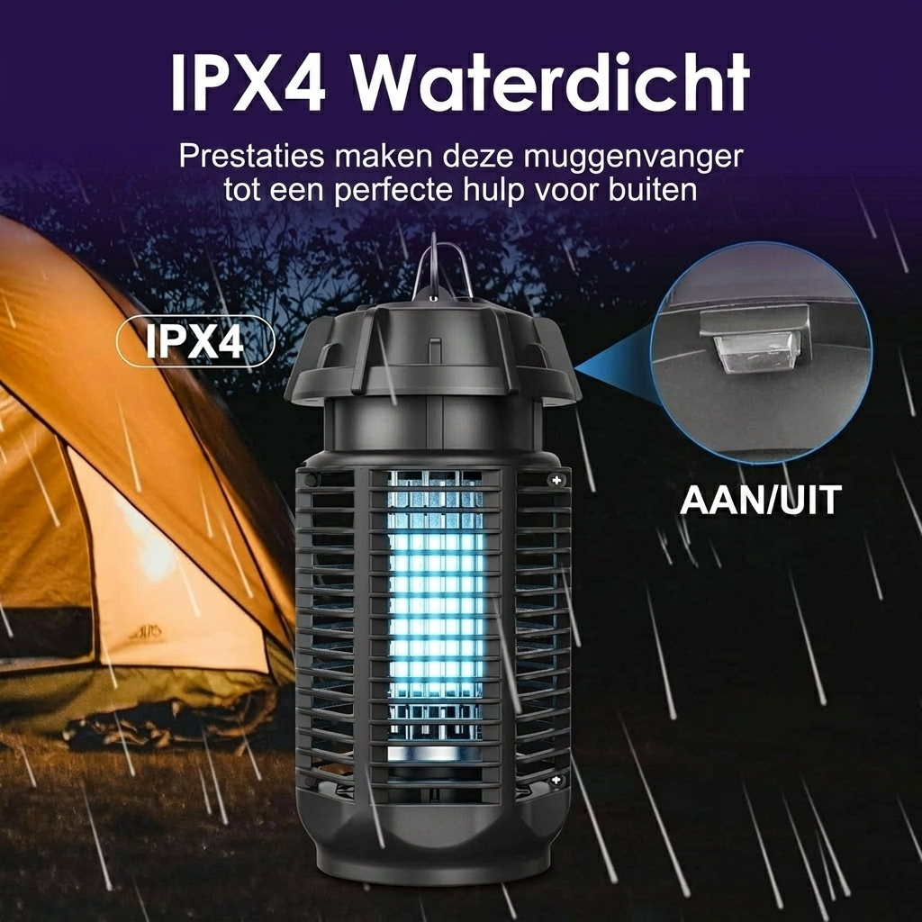 Electric Insect Killer with 20W UV Light and 4200V Voltage, IPX4 Waterproof