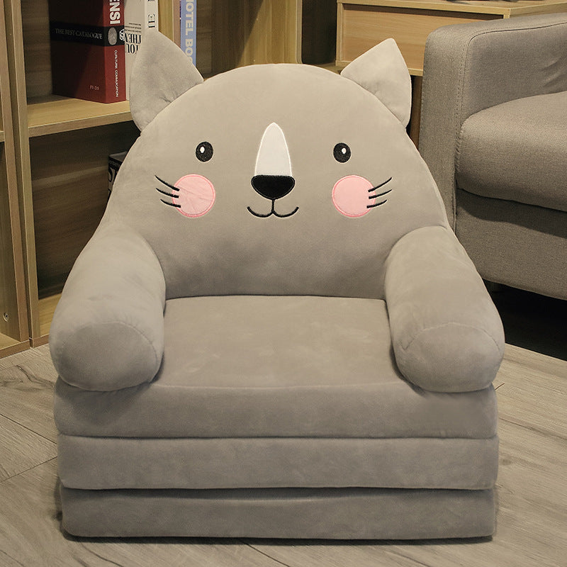 EleganceChild Plush Folding Sofa Bed | Convertible and Washable Chair, Ideal for Bedroom and Playroom