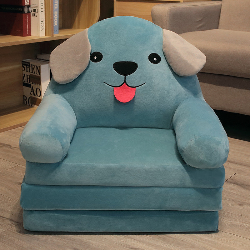 EleganceChild Plush Folding Sofa Bed | Convertible and Washable Chair, Ideal for Bedroom and Playroom