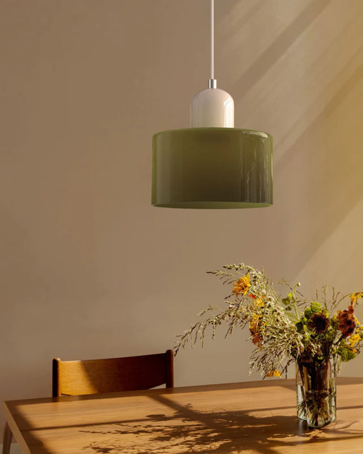 Elegant Hanging Lamp with a Sculptural Silhouette