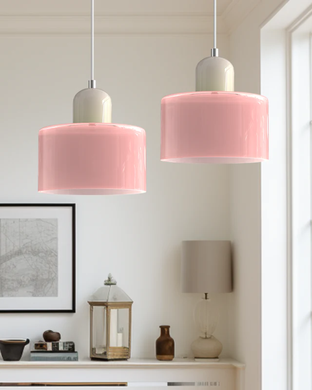 Elegant Hanging Lamp with a Sculptural Silhouette