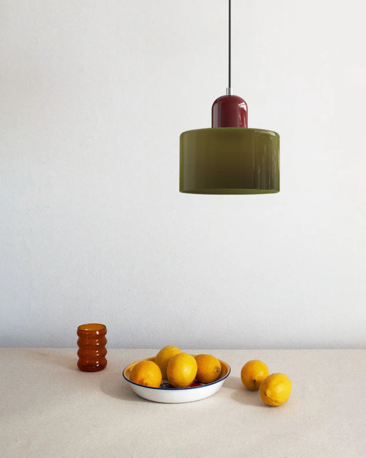 Elegant Hanging Lamp with a Sculptural Silhouette