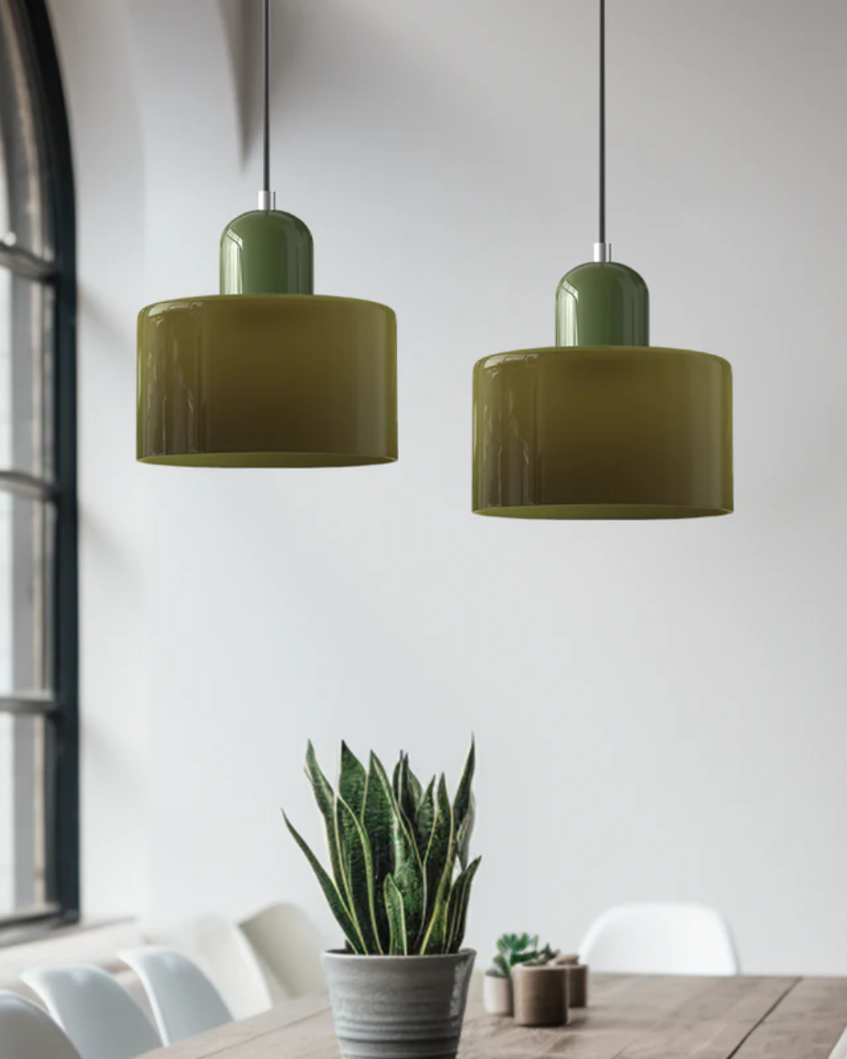 Elegant Hanging Lamp with a Sculptural Silhouette