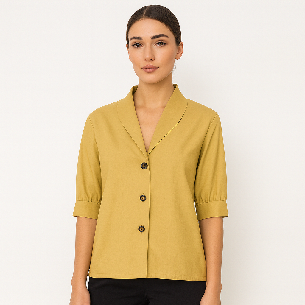 Elegant Linen Top for Autumn - Eryn