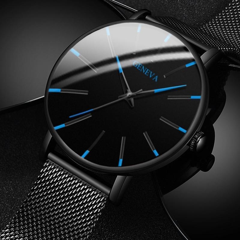 Elegant Men's Quartz Watch with Minimalist Design – Stainless Steel