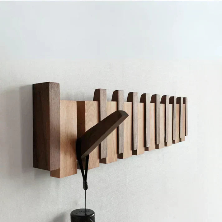 Elegant Wooden Piano Style Coat Rack for Stylish Entryway