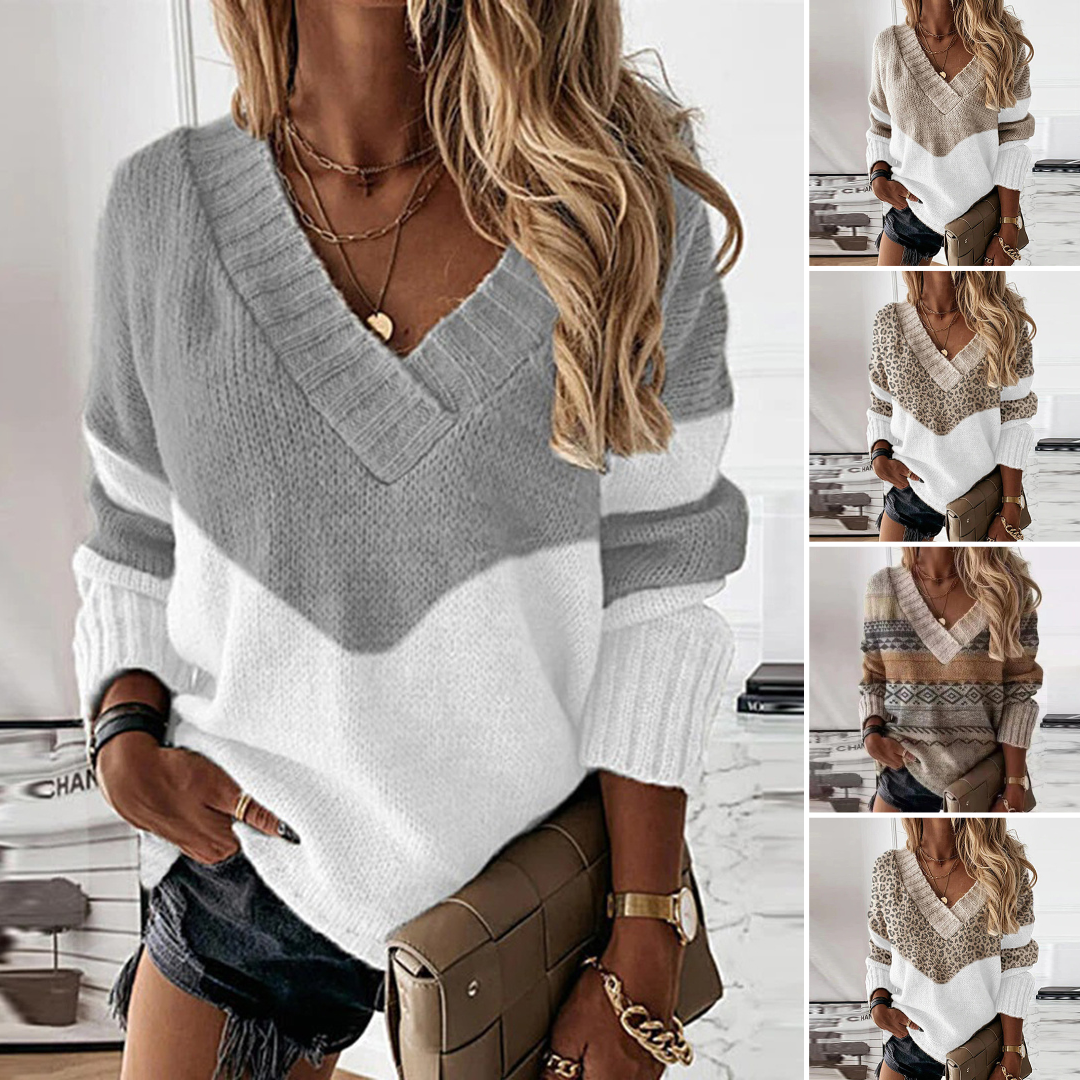 Finley - Women's Elegant Knitted Jumper - Autumn Collection