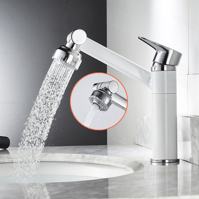 FLEXISPOUT - Flexible 360° Faucet with Spray Function for Sinks