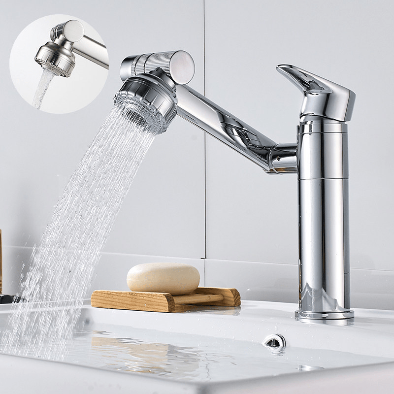 FLEXISPOUT - Flexible 360° Faucet with Spray Function for Sinks