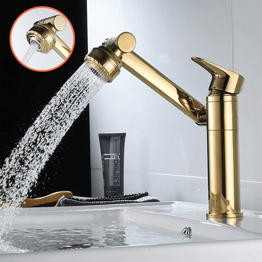 FLEXISPOUT - Flexible 360° Faucet with Spray Function for Sinks