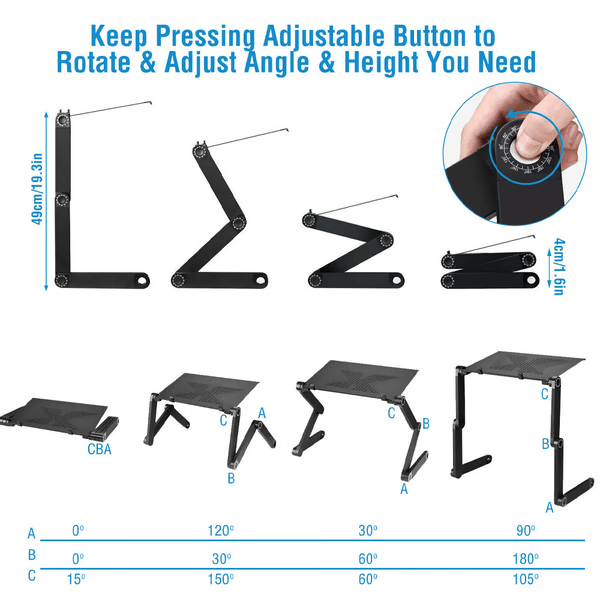 FLEXSTAND 360 - Ergonomic Laptop Stand for Healthy & Flexible Working