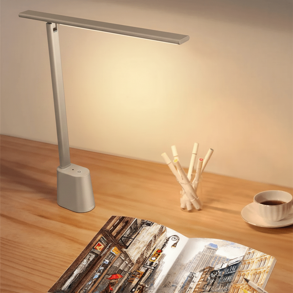FOLDLITE – Intelligent, foldable LED desk lamp with battery & dimming function