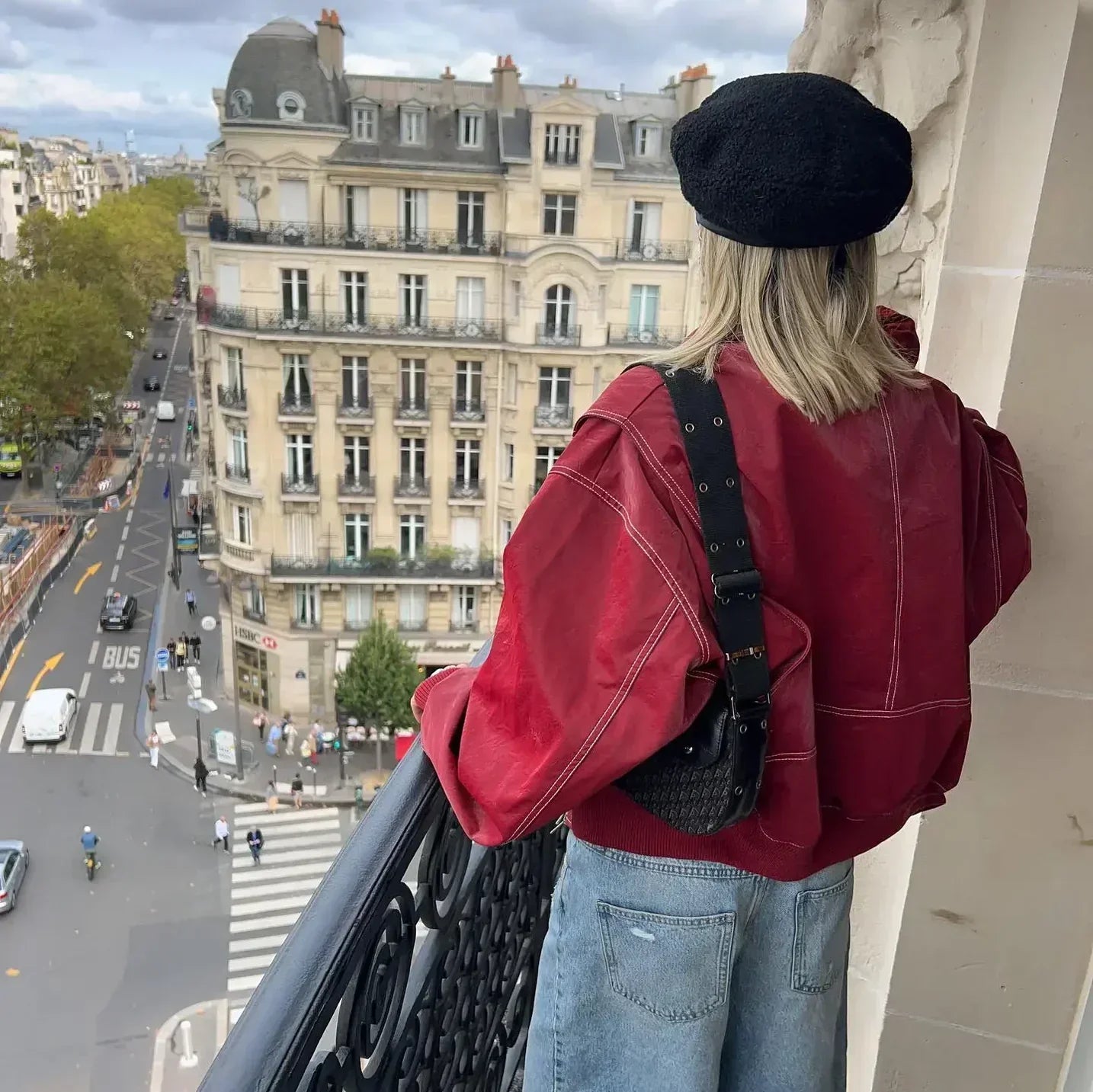FrenchFaye - Autumn Oversized Leather Jacket