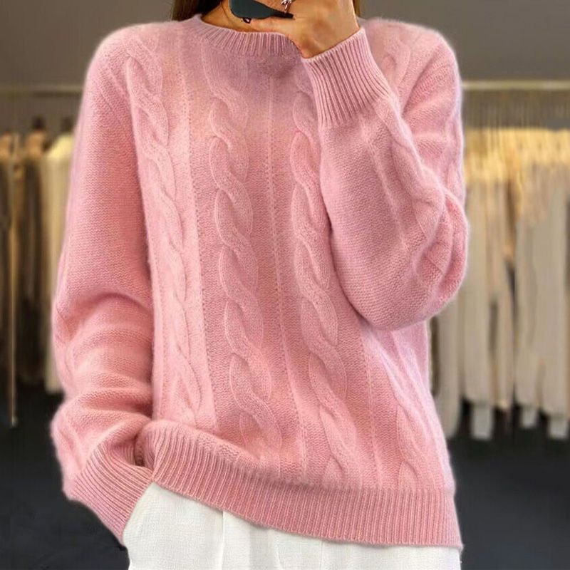 FrenchMichelle - Warm knitted jumper for autumn