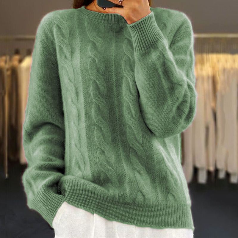 FrenchMichelle - Warm knitted jumper for autumn