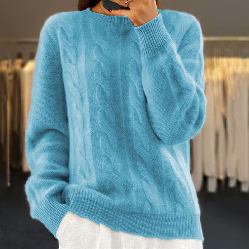 FrenchMichelle - Warm knitted jumper for autumn