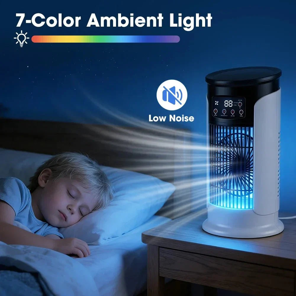 FRESHWIND – 3-in-1 Portable Air Cooler with Humidifier and LED Night Light