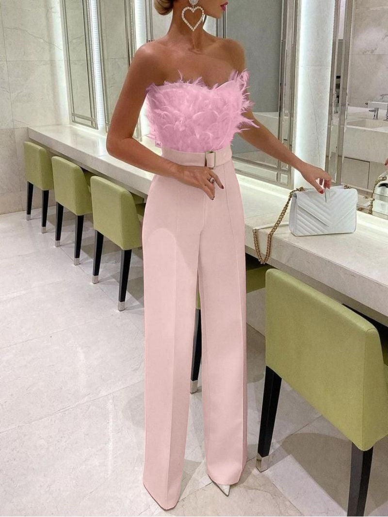 Frola - Elegant jumpsuit with tubular top