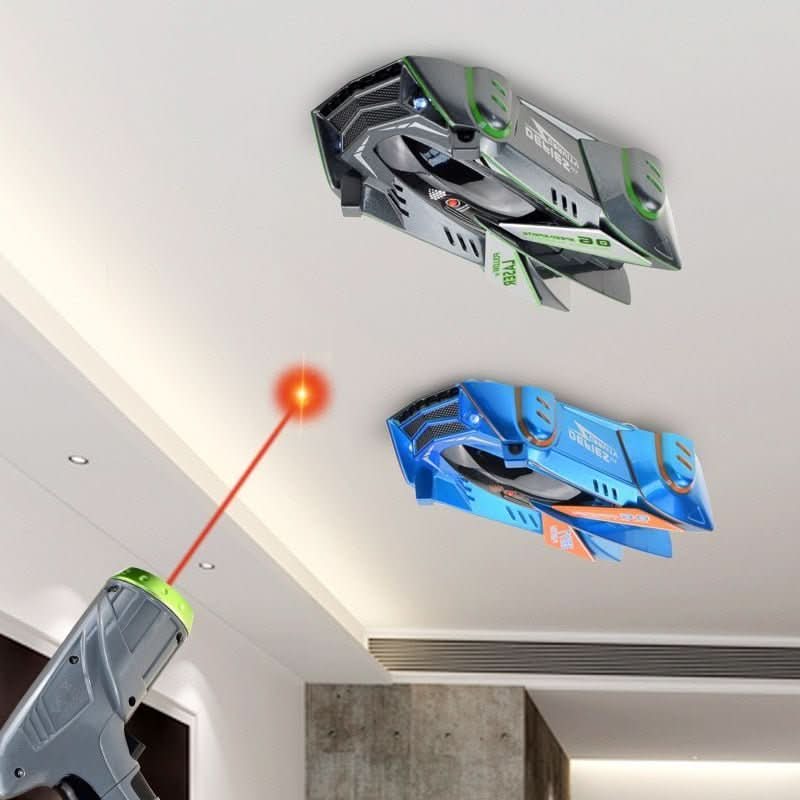 GRAVITYRACER – Laser-controlled wall-climbing RC car for kids