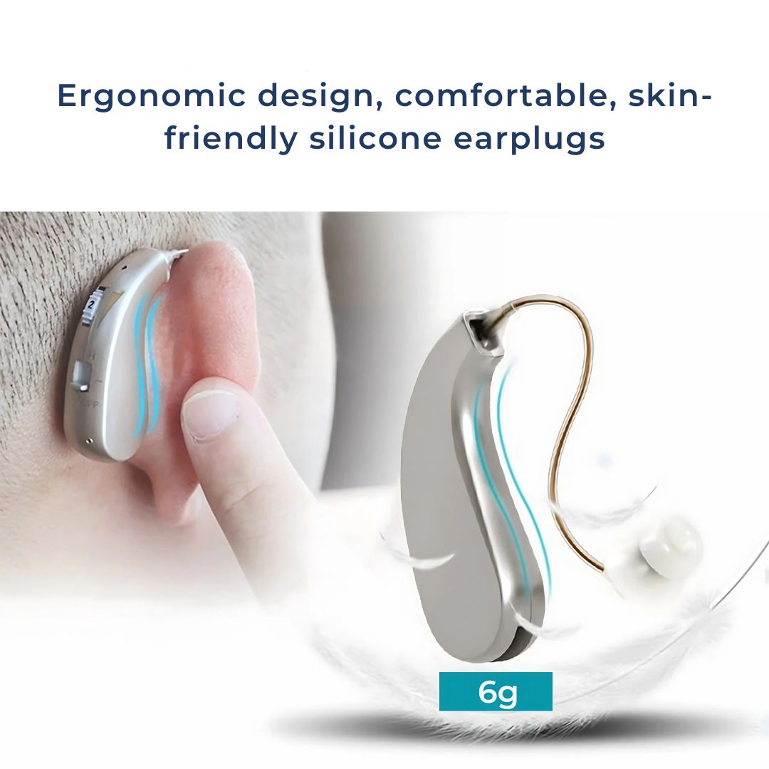 HearingPlus Rechargeable Digital Hearing Aid | for Clear Sound Amplification - Comfortable - Adapted for Daily Use Nokmo