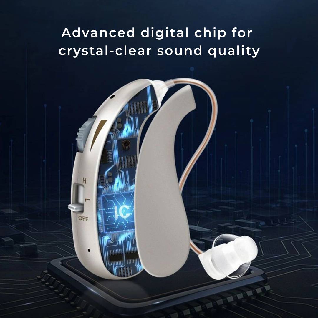 HearingPlus Rechargeable Digital Hearing Aid | for Clear Sound Amplification - Comfortable - Adapted for Daily Use Nokmo