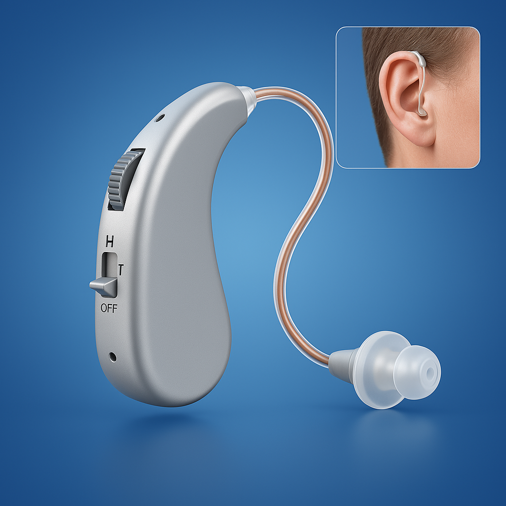 HearingPlus Rechargeable Digital Hearing Aid | for Clear Sound Amplification - Comfortable - Adapted for Daily Use Nokmo