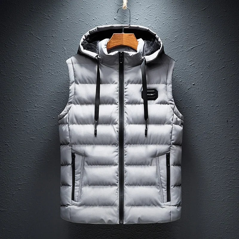 Vest med hætte