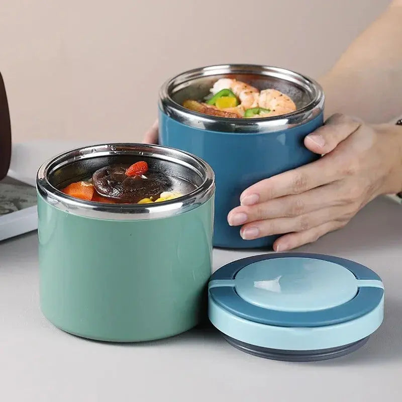 Hot Food Thermos 12H Green 1L