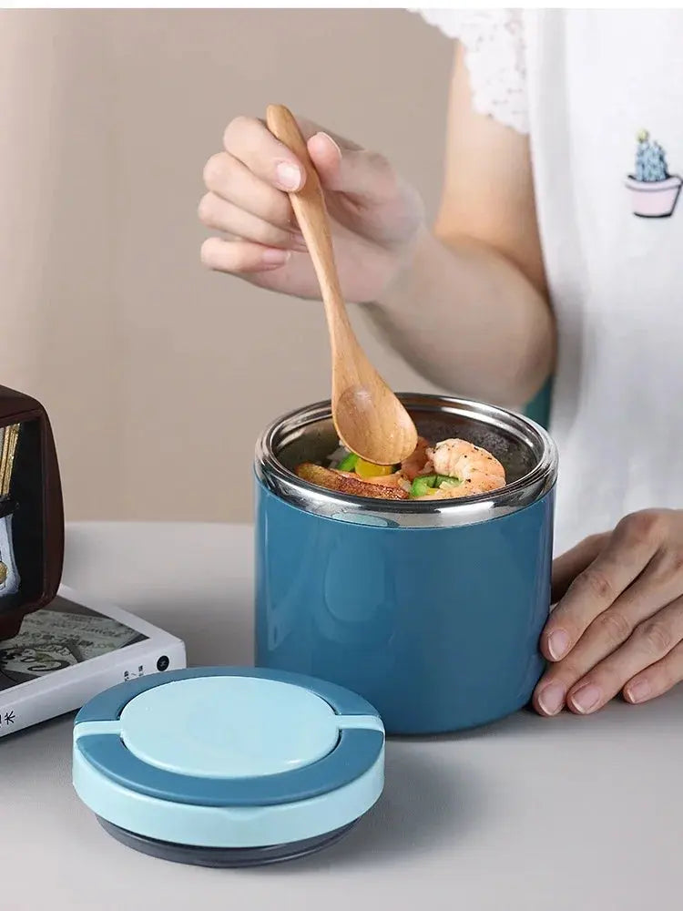 Hot Food Thermos 12H Green 1L