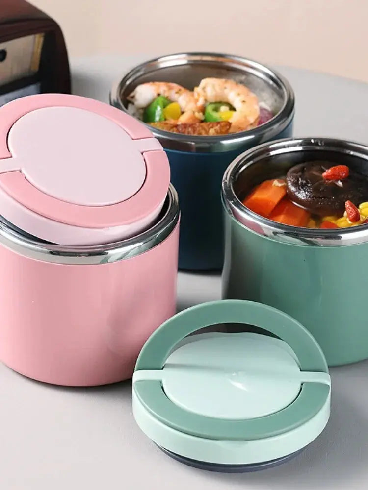 Hot Food Thermos 12H Green 1L