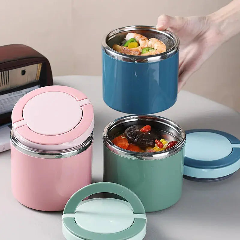 Hot Food Thermos 12H Green 1L