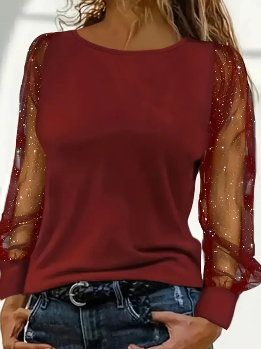 Ismael - Noble women's blouse in pure silk for autumnal special occasions