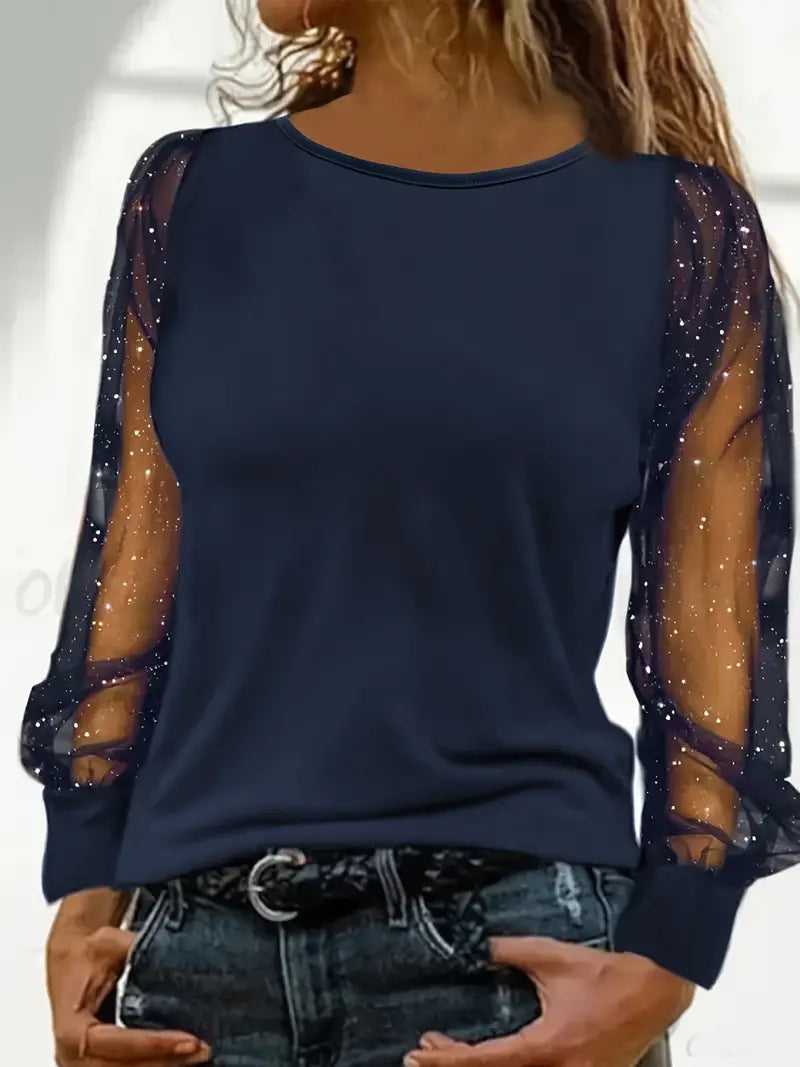 Ismael - Noble women's blouse in pure silk for autumnal special occasions