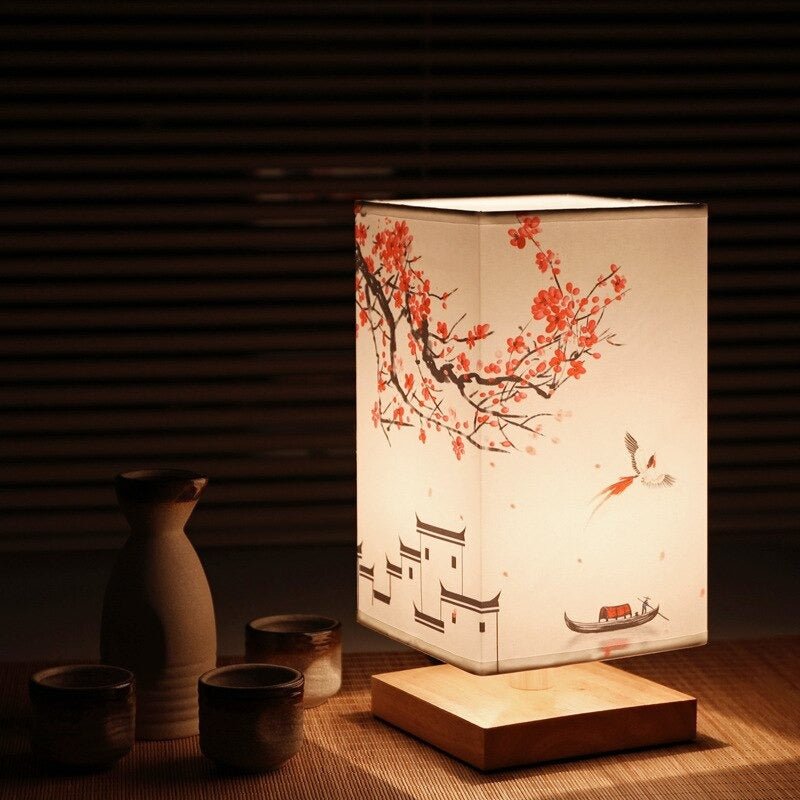 Japansk-skandinavisk bordlampe