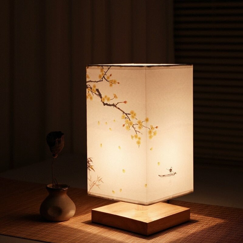 Japansk-skandinavisk bordlampe